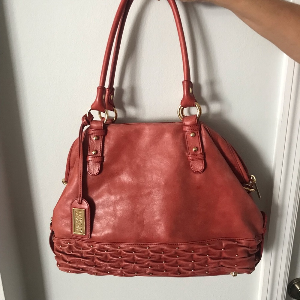 Red Badgley Mischka boho bag